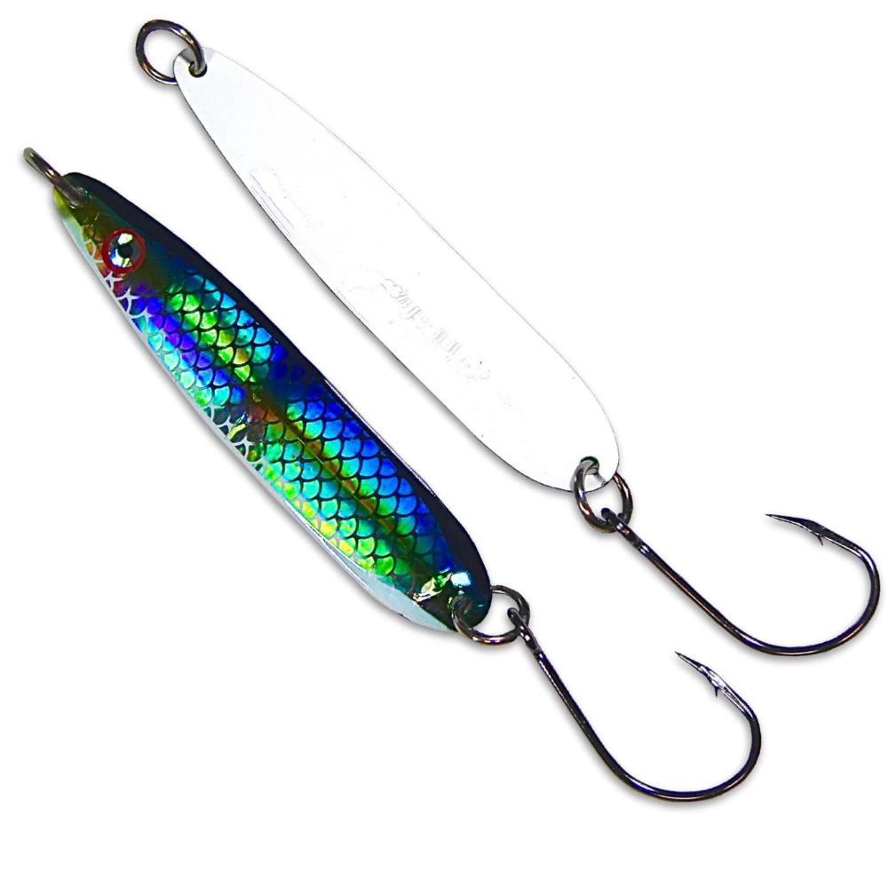 Cuchara Trolling Gibbs Skinny-G Glow Back Green Herring Aid