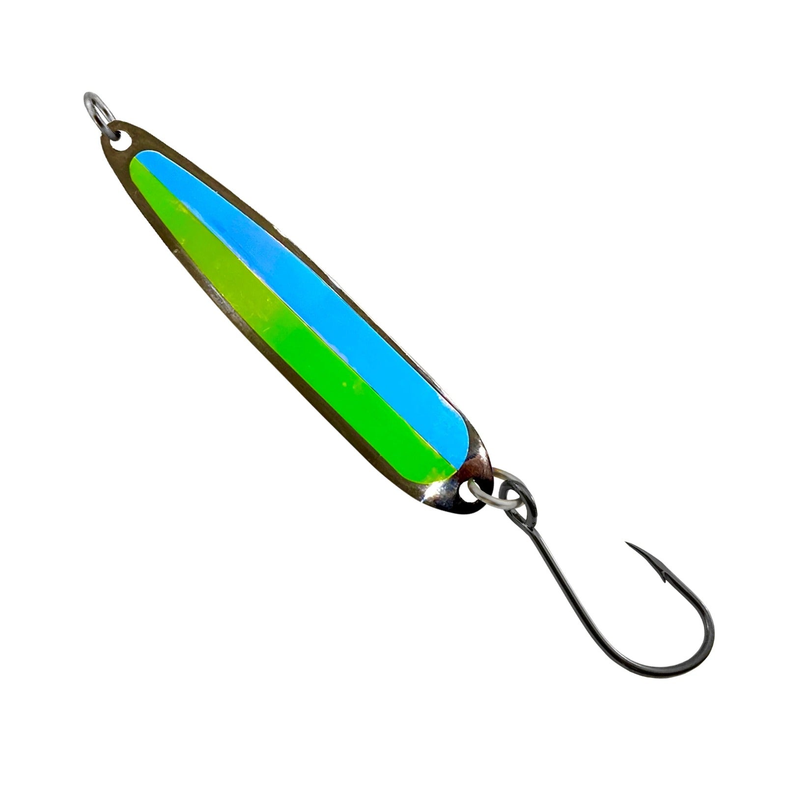 Cuchara Trolling Gibbs Skinny G (Níquel Y Glow) - Chartreuse Phantom