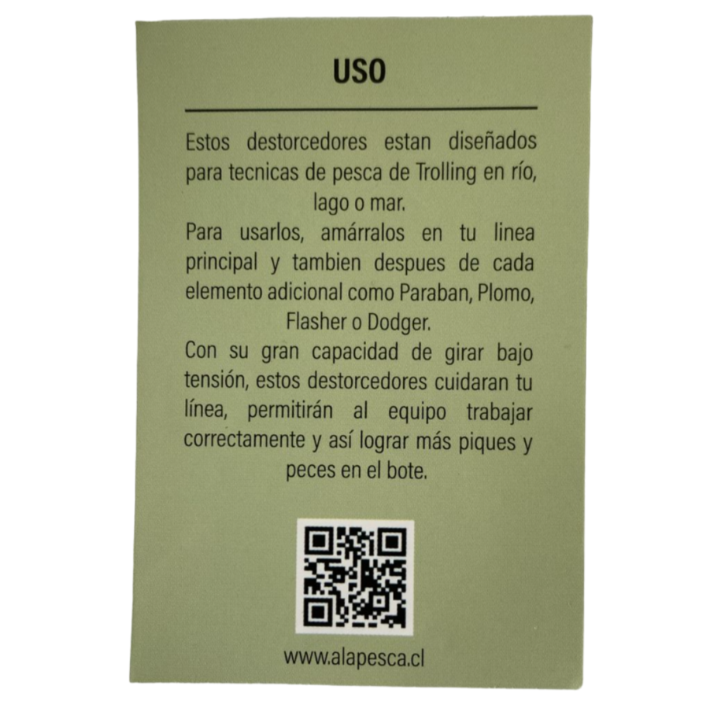 Destorcedor AAA trolling N1 / 30 kg resistencia