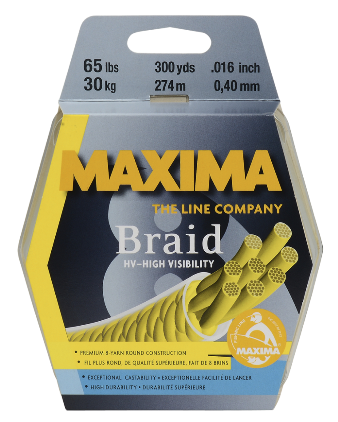Línea de Pesca- Máxima Braid  Ultra Green y HV.