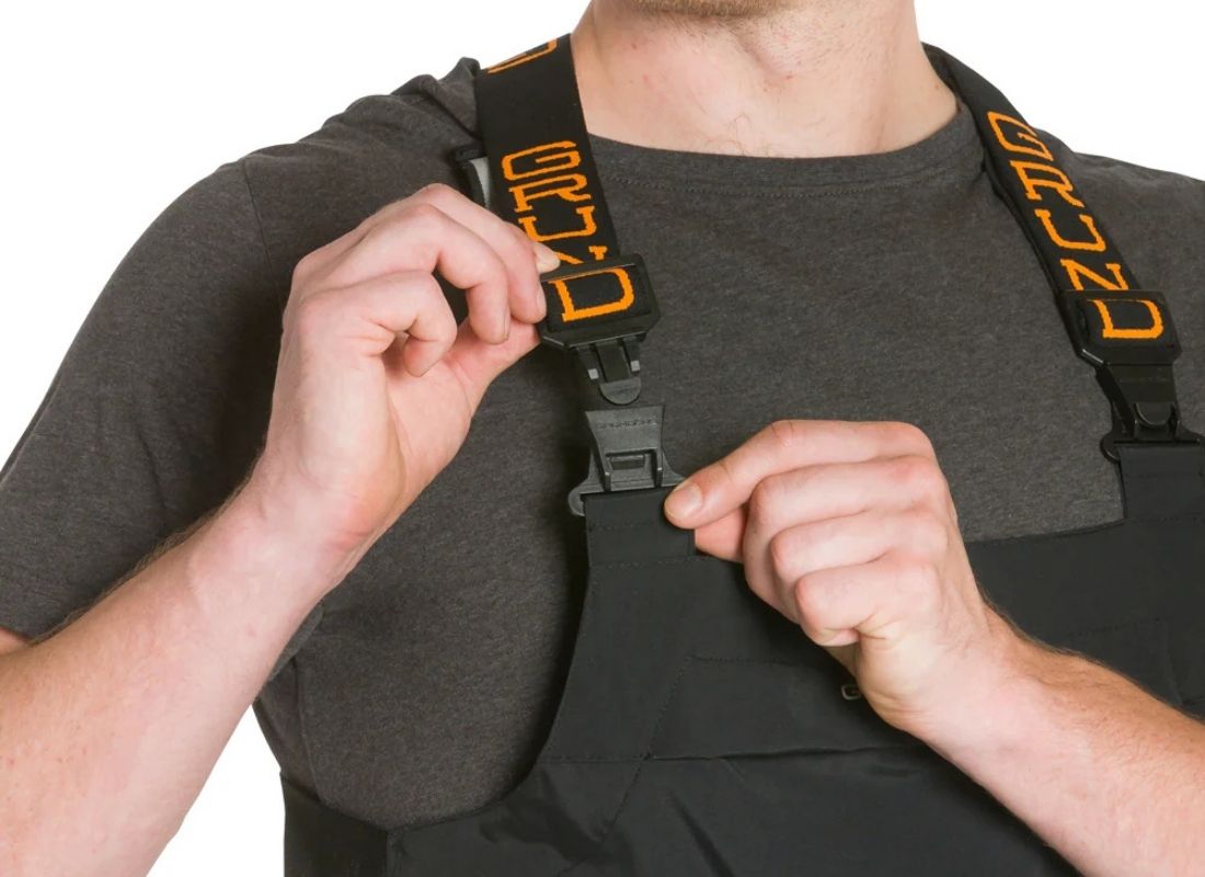 Grundéns Jardinera Full Share Bib - Black Reflective