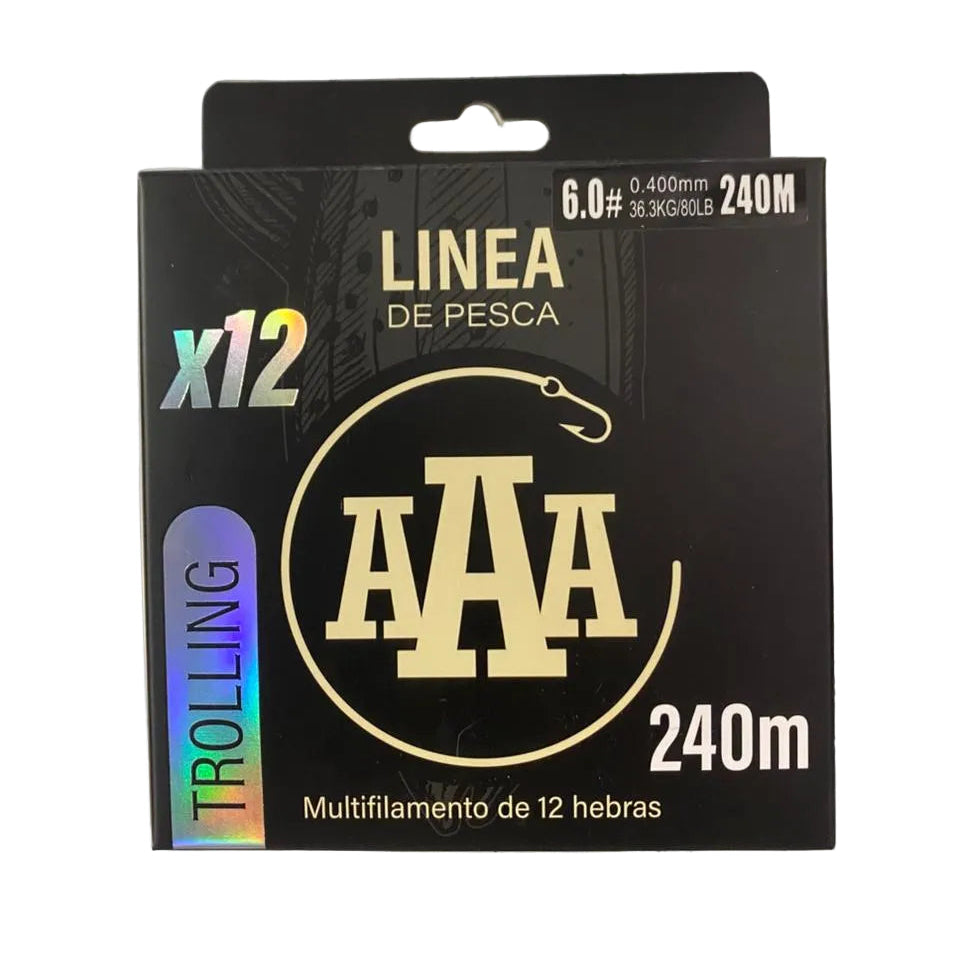 LINEA MULTIFILAMENTO TROLLING - 0.400 / MULTICOLOR -AAA