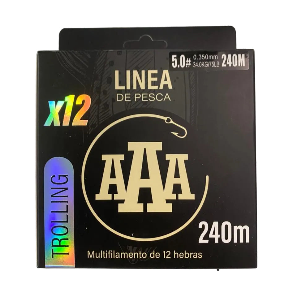 LINEA MULTIFILAMENTO TROLLING- 0.350 /MULTICOLOR -AAA