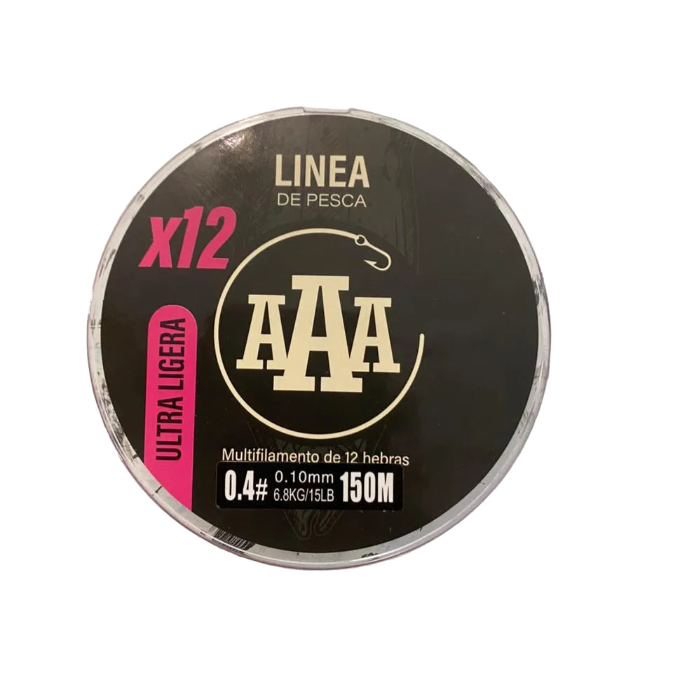 LINEA MULTIFILAMENTO ULTRA LIGERA - 0.10  / FUCSIA -AAA