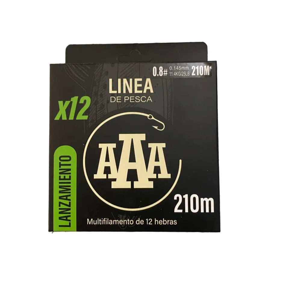 LINEA MULTIFILAMENTO LANZAMIENTO  0.145 / VERDE - AAA
