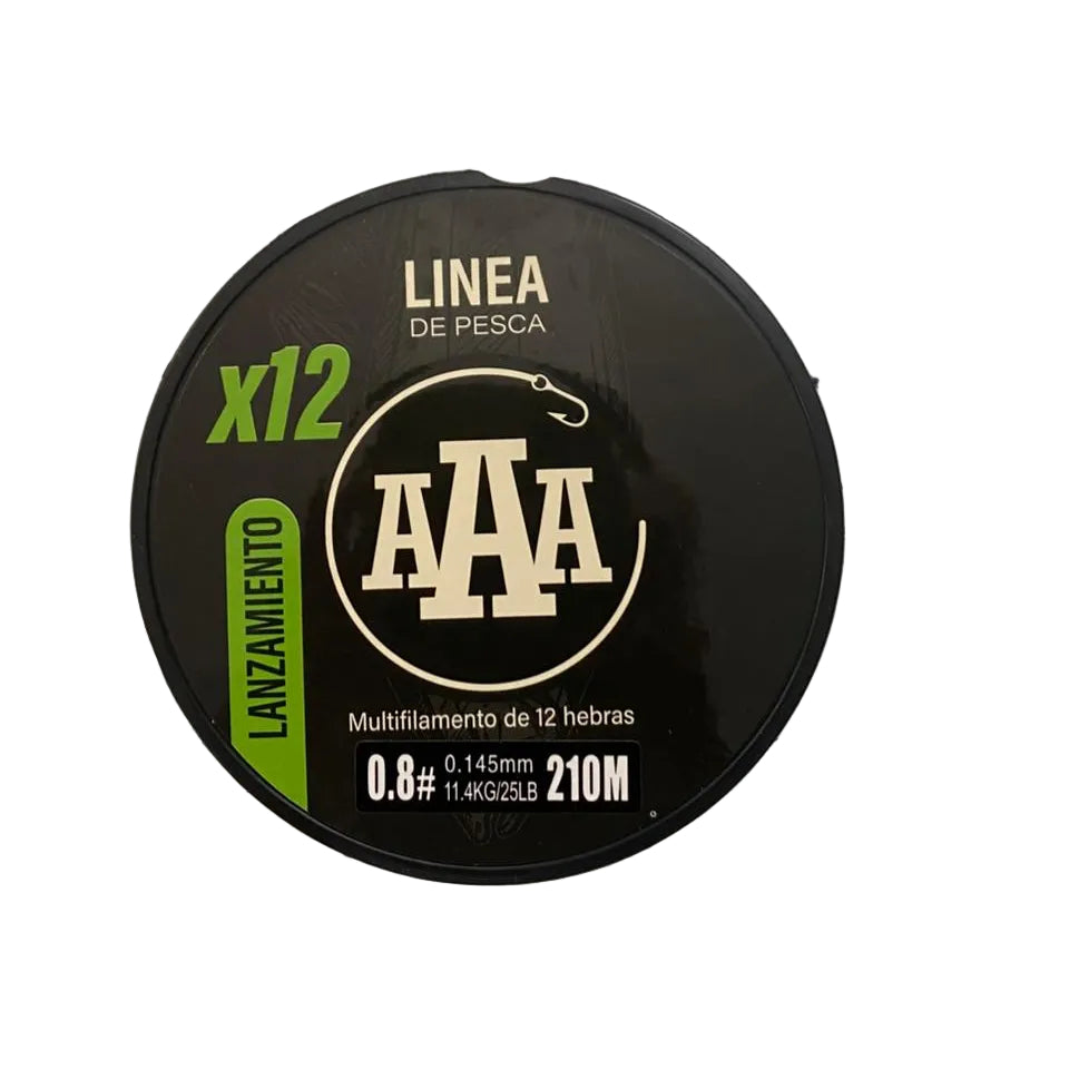 LINEA MULTIFILAMENTO LANZAMIENTO  0.145 / VERDE - AAA