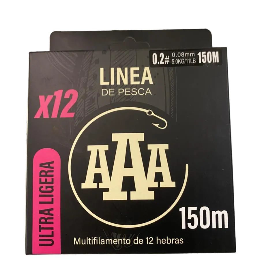 LINEA MULTIFILAMENTO  ULTRA LIGERA - 0.08 / FUCSIA - AAA